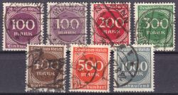 1923  Freimarken: Ziffern im Kreis