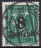 1923  Freimarke mit neuem Wertaufdruck