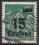 1923  Freimarke mit neuem Wertaufdruck