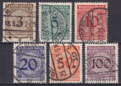 1923  Freimarken: Wertziffer im Kreis - Rosettenzeichnung
