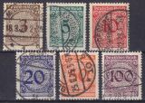 1923  Freimarken: Wertziffer im Kreis - Rosettenzeichnung