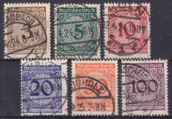 1923  Freimarken: Wertziffer im Kreis - Rosettenzeichnung