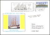 1993  Sonderkarte der "Gorch Fock" zur 97/98....