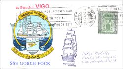 1980  Segelschulschiff Gorch Fock zu Besuch in VIGO 