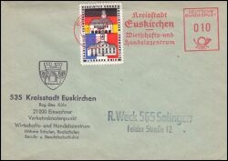 1965  BRD Sonderbrief Vignette + Freistempel Euskirchen