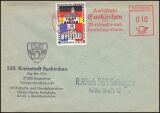 1965  BRD Sonderbrief Vignette + Freistempel Euskirchen