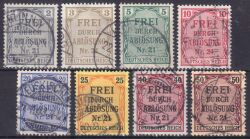 1903  Zähldienstmarken für Preußen