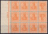 1920  Freimarken: Germania aus Heftchenbogen mit HAN-Nummer