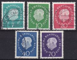 1959  Freimarken: Bundespräsident Theodor Heuss