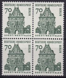1964  Freimarken: Deutsche Bauwerke aus Bogen