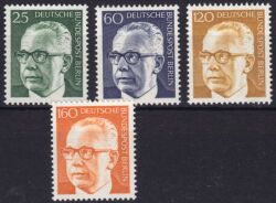1971  Freimarken: Bundespräsident Gustav Heinemann