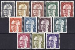 1970  Freimarken: Bundespräsident Gustav Heinemann