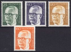 1971  Freimarken: Bundespräsident Gustav Heinemann