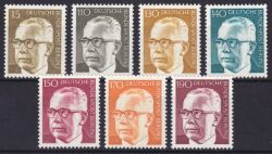 1972  Freimarken: Bundespräsident Gustav Heinemann