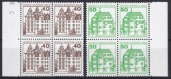 1980  Freimarken: Burgen und Schlösser aus Bogen
