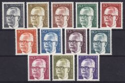 1970  Freimarken: Bundespräsident Gustav Heinemann