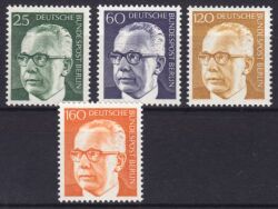 1971  Freimarken: Bundespräsident Gustav Heinemann