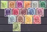 1951  Freimarken: Posthorn im kompl. Satz
