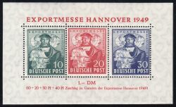 1949  Blockausgabe: Exportmesse Hannover