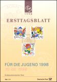 1998  Amtliche Ersttagsblätter im kompl. Jahrgang