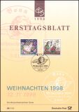 1998  Amtliche Ersttagsblätter im kompl. Jahrgang