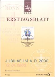 2000  Amtliche Ersttagsbltter im kompl. Jahrgang