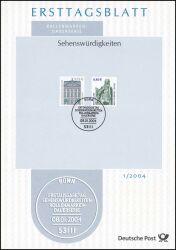 2004  Amtliche Ersttagsblätter im kompl. Jahrgang