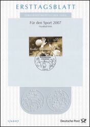 2007  Amtliche Ersttagsblätter im kompl. Jahrgang