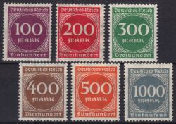 1923  Freimarken: Ziffern im Kreis