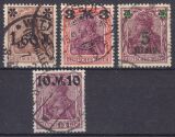 1921  Freimarken: Germania mit neuem Wertaufdruck