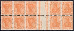 1920  Freimarken: Germania aus Heftchenbogen