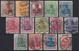 1920  Freimarken: Germania in Farbänderungen
