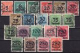 1923  Freimarken mit neuem Wertaufduck