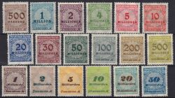 1923  Freimarken: Wertangabe im Kreis mit Rosettenmuster A