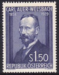 1954  Todestag von Carl Freiherr Auer Ritter von Welsbach