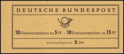 1963  Markenheftchen - Bedeutende Deutsche