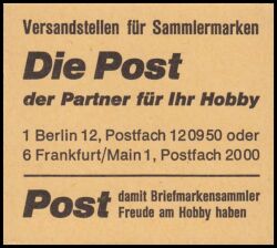 1972  Markenheftchen - Unfallverhütung