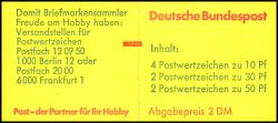1981  Markenheftchen - Burgen & Schlösser mZ