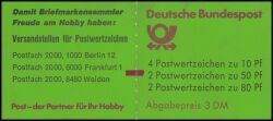 1982  Markenheftchen - Burgen & Schlösser mZ