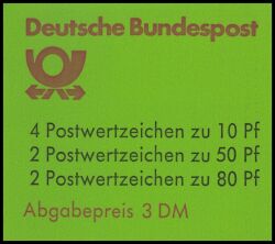 1989  Markenheftchen - Sehenswürdigkeiten