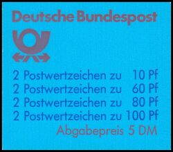 1989  Markenheftchen - Sehenswürdigkeiten
