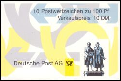 1998  Markenheftchen - Sehenswürdigkeiten