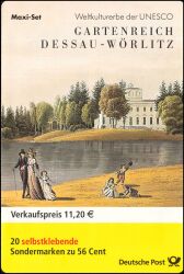 2002  Markenheftchen - Gartenteich Dessau-Wörlitz