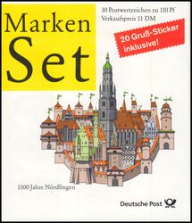1998  Markenheftchen - 1100 Jahre Nrdlingen