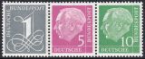 1958  Freimarken: Theodor Heuss / Ziffer