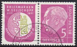 1956  Freimarken: Theodor Heuss