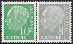 1956  Freimarken: Theodor Heuss
