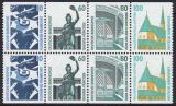 1989  Freimarken: Sehenswürdigkeiten - Heftchenblatt