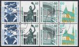 1989  Freimarken: Sehenswürdigkeiten - Heftchenblatt