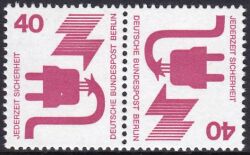 1972  Freimarken: Unfallverhütung - Kehrdruck